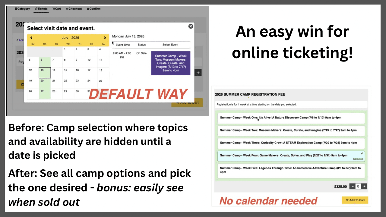 Camp registration webstore comparison